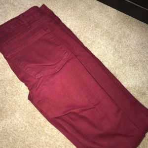 Red jeans